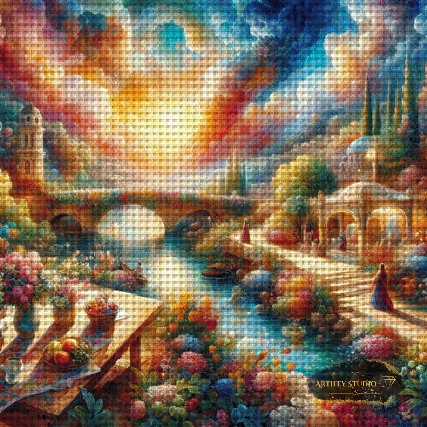 Refugium des Friedens by Artifey 90x90 mit 300 Farben