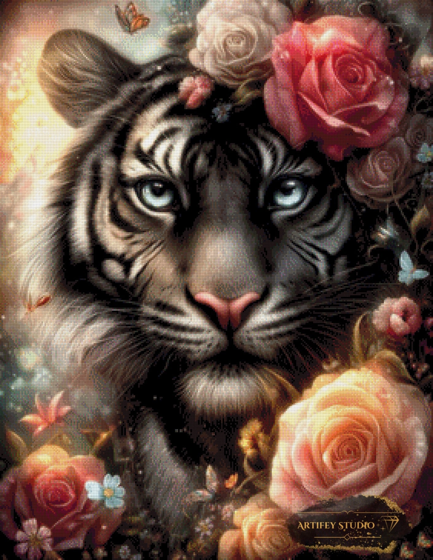 Der florale Wächter by LaViie 70x90 mit 210 Farben