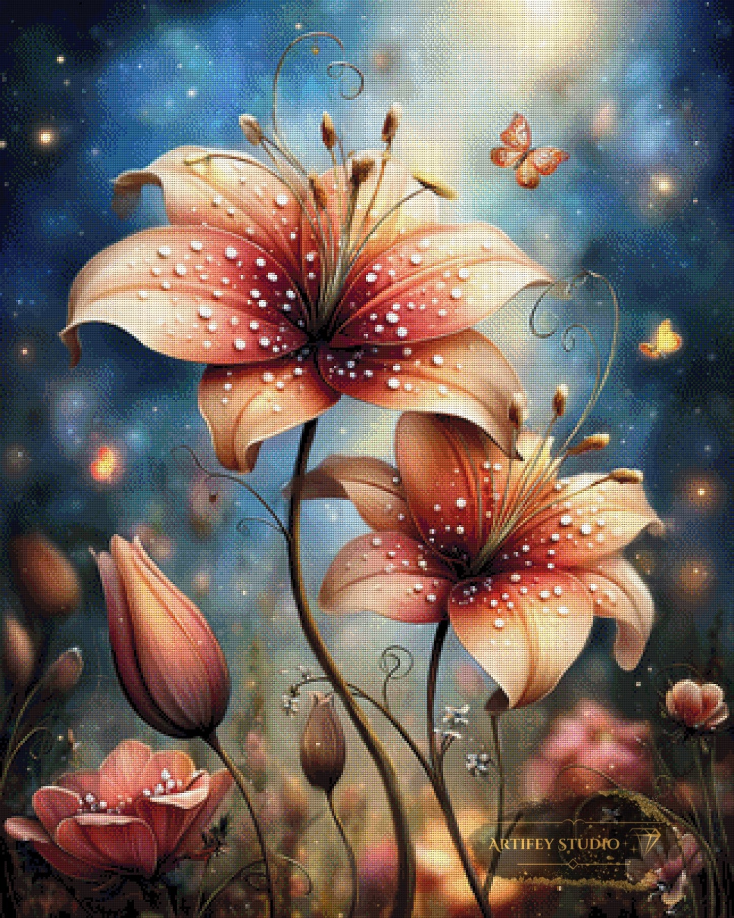 Nachtzauber by LaViie 80x100 mit 280 Farben