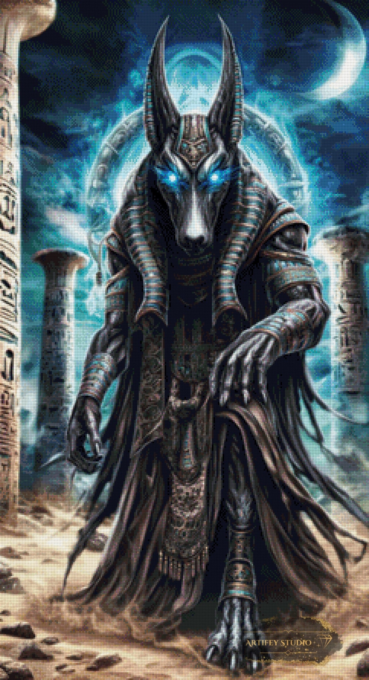 Creepy Anubis by LaViie 60x110 mit 165 Farben