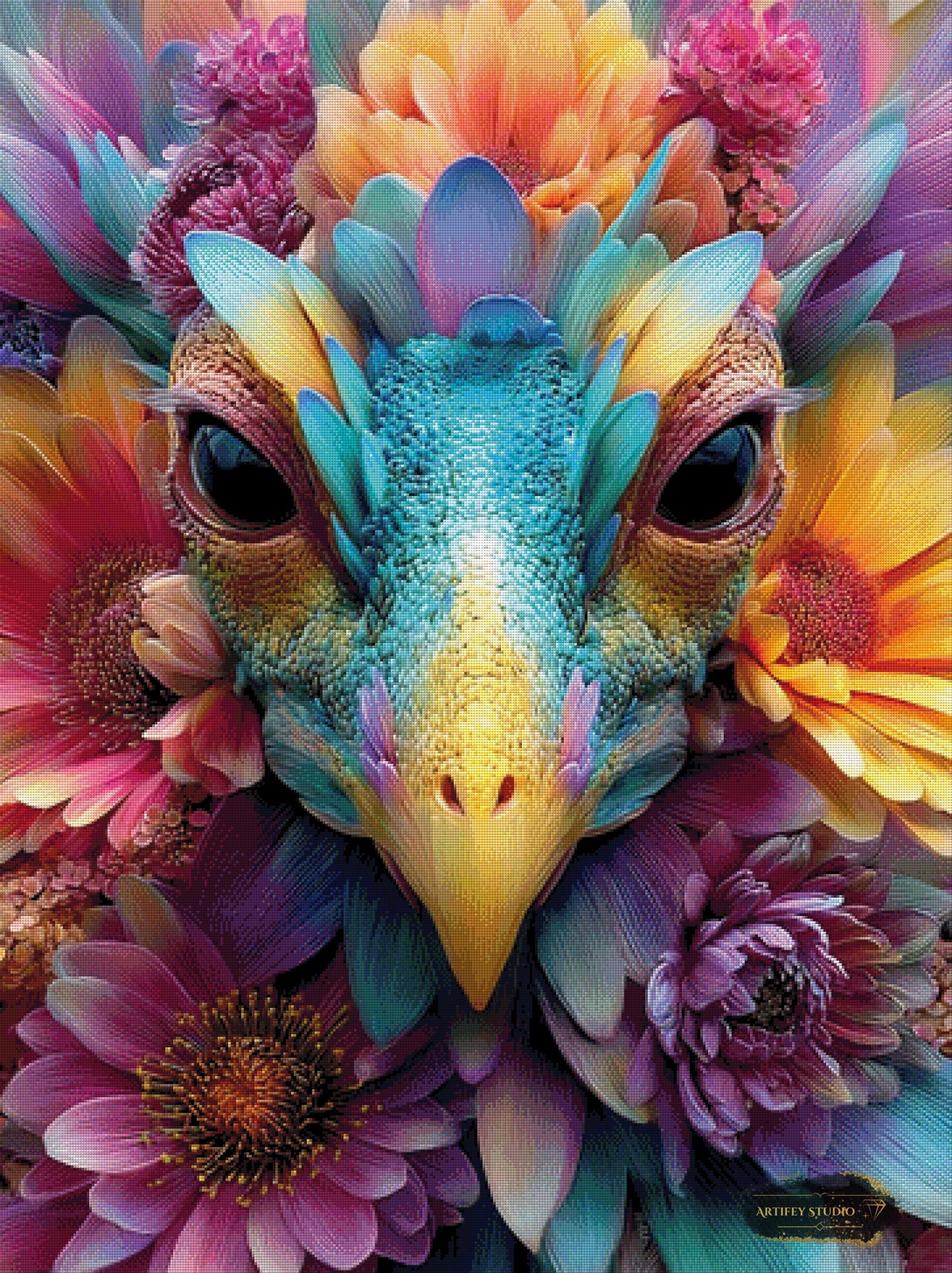 Der Flüstervogel by Morrigan 90x120 mit 390 Farben