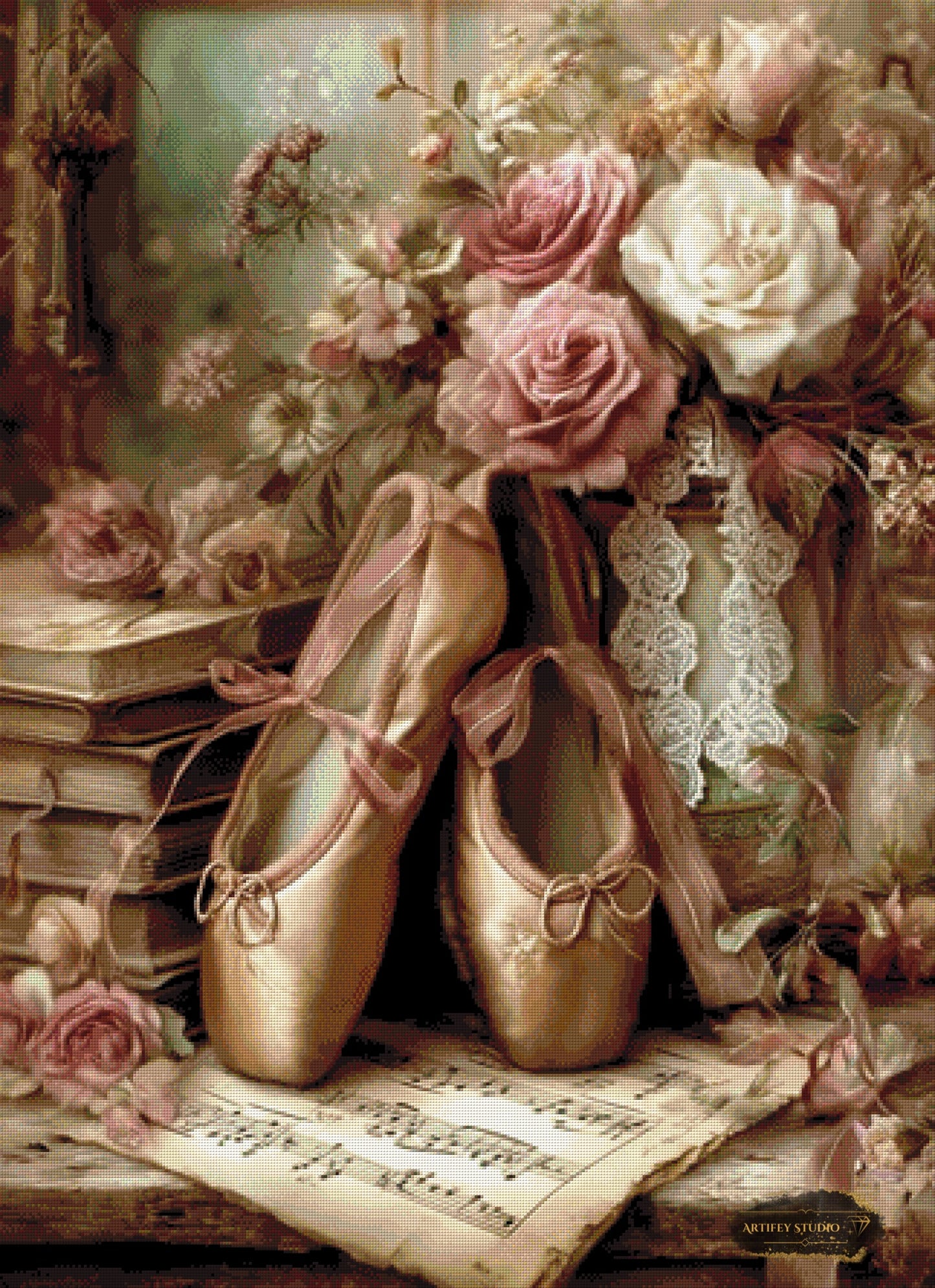 Die stille Pirouette by LaViie 80x110 mit 120 Farben