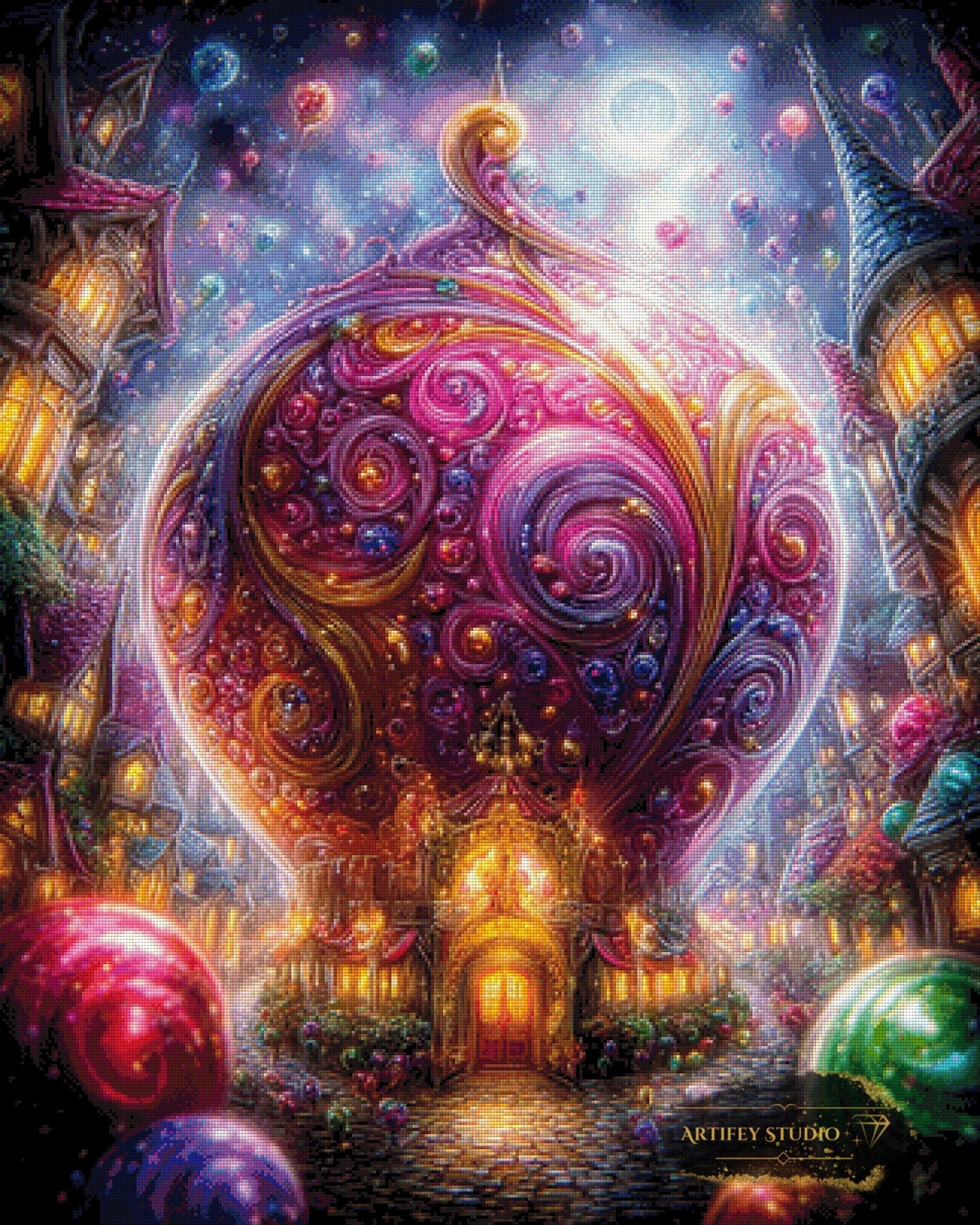 Sphere of Joy by Skyler 80x100 mit 320 Farben