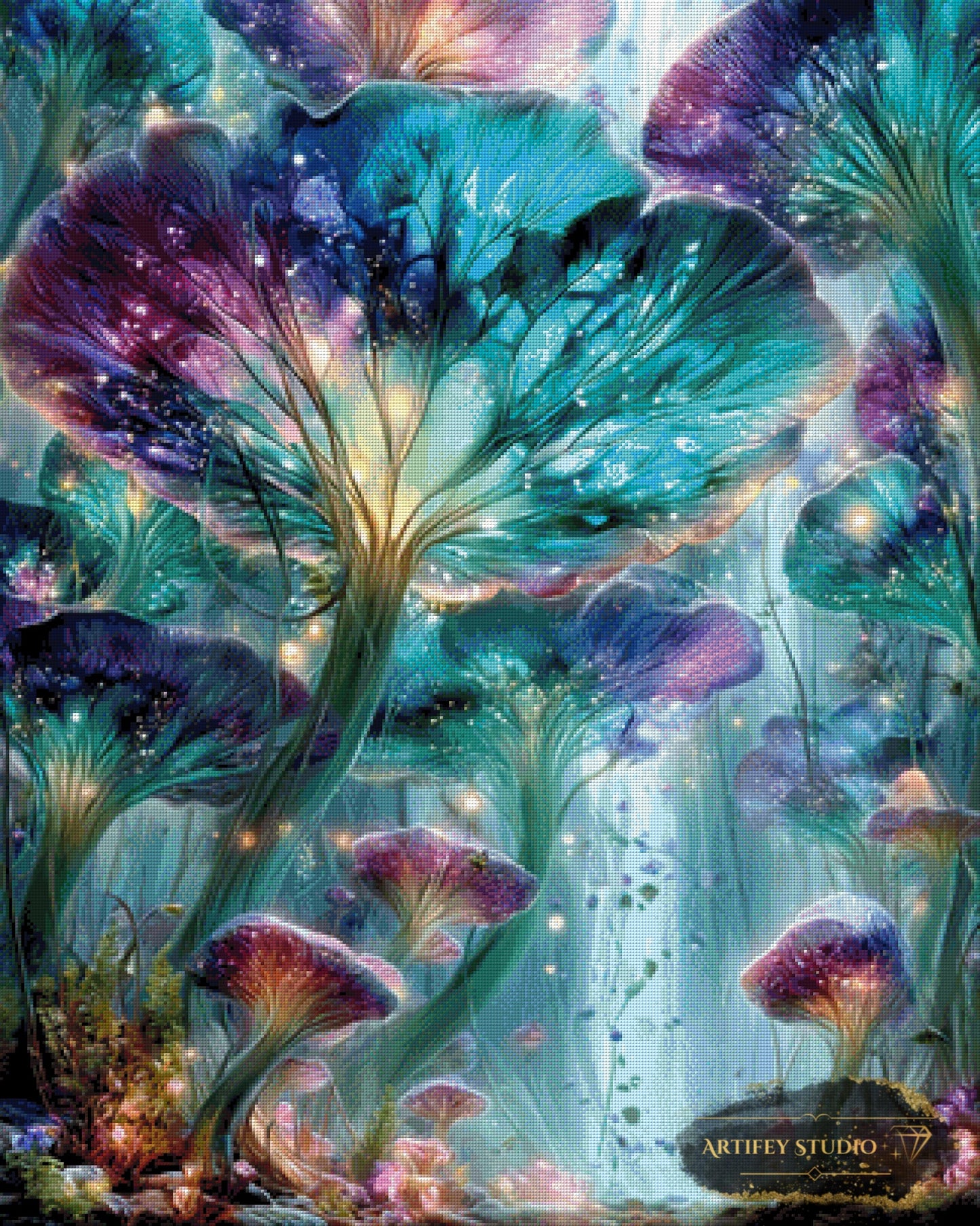 Crystal Blooms by Skyler 80x100 mit 300 Farben
