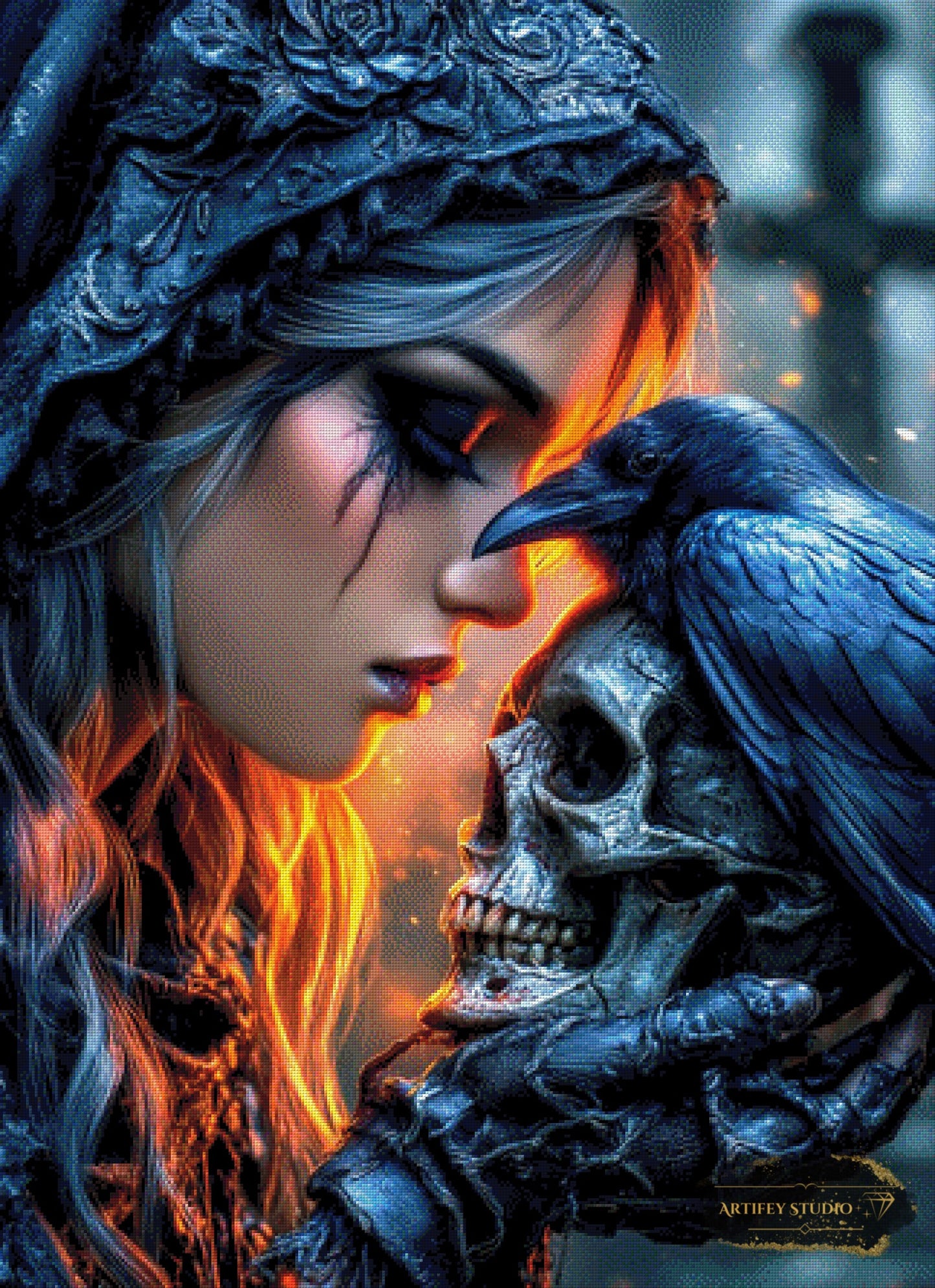 Berührung des Jenseits by Artifey 80x110 mit 260 Farben