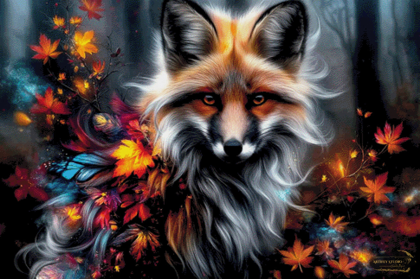Autumn Fox by Artifey 120x80 mit 290 Farben