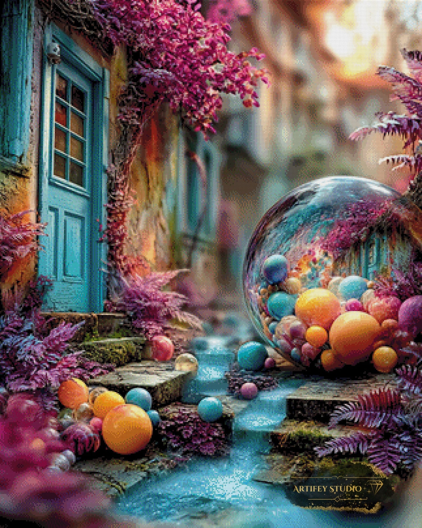 Wunderwelt by Mirael 80x100 mit 340 Farben