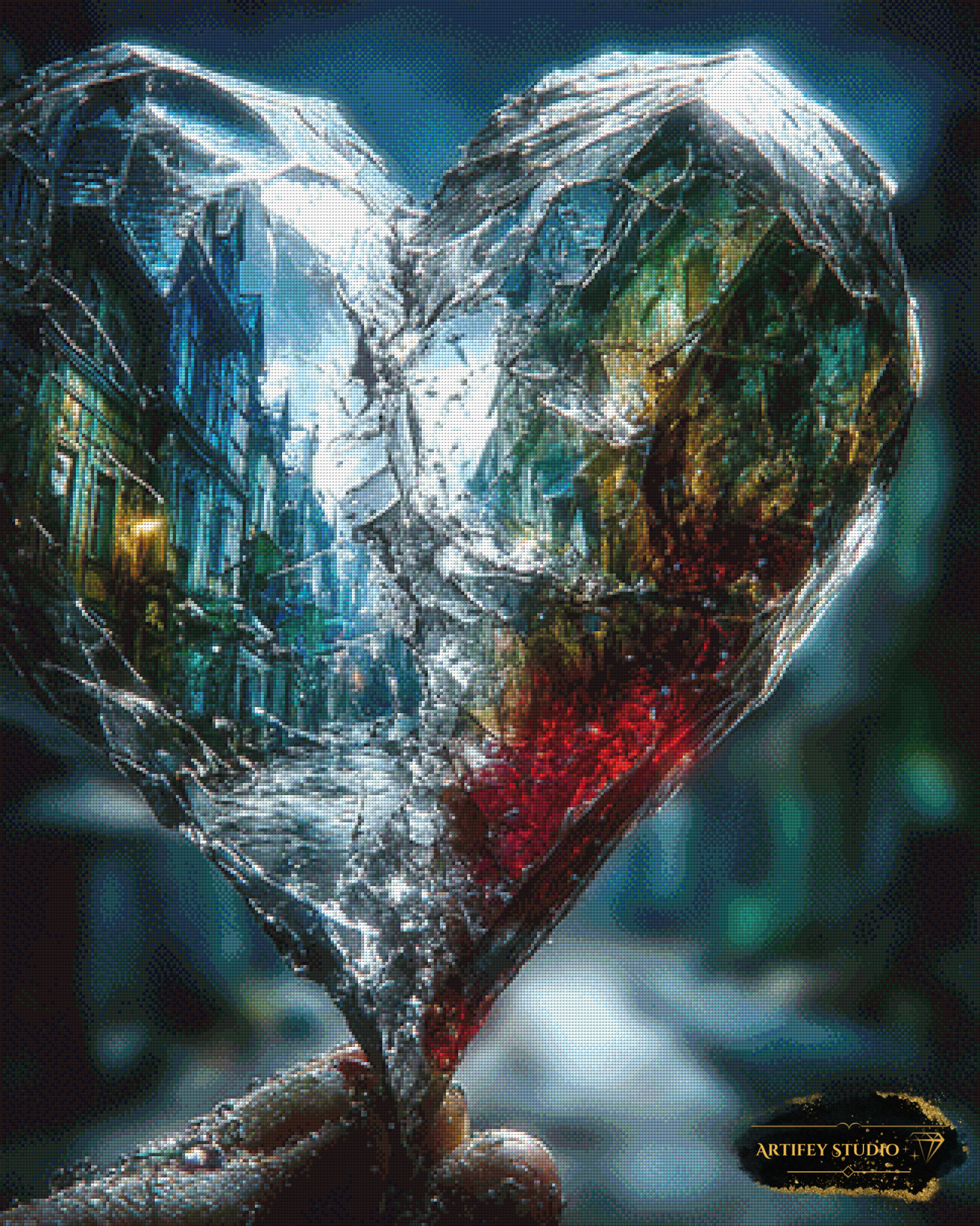 Frozen heart by Morrigan 80x100 with 220 colors