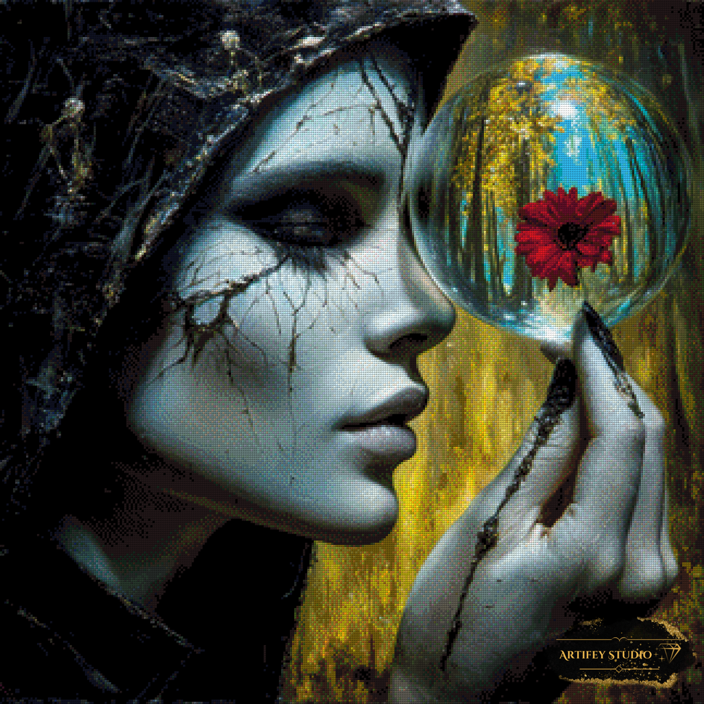 Hope in the darkness by Skyler 80x80 mit 190 Farben