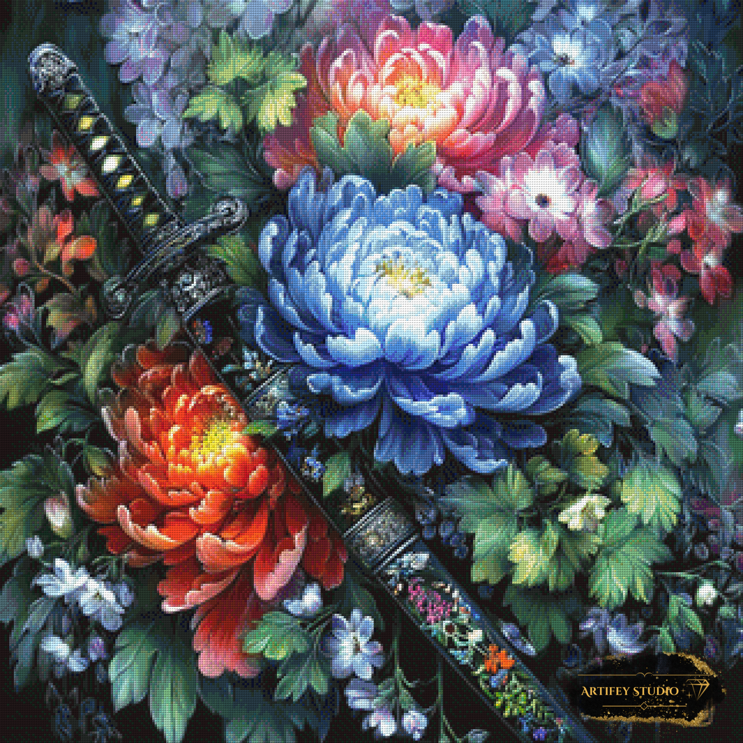 Flower Sword by Mirael 80x80 with 340 colors