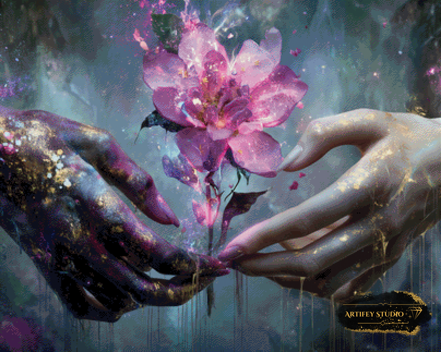 The first Love by Mirael 100x80 with 210 colors