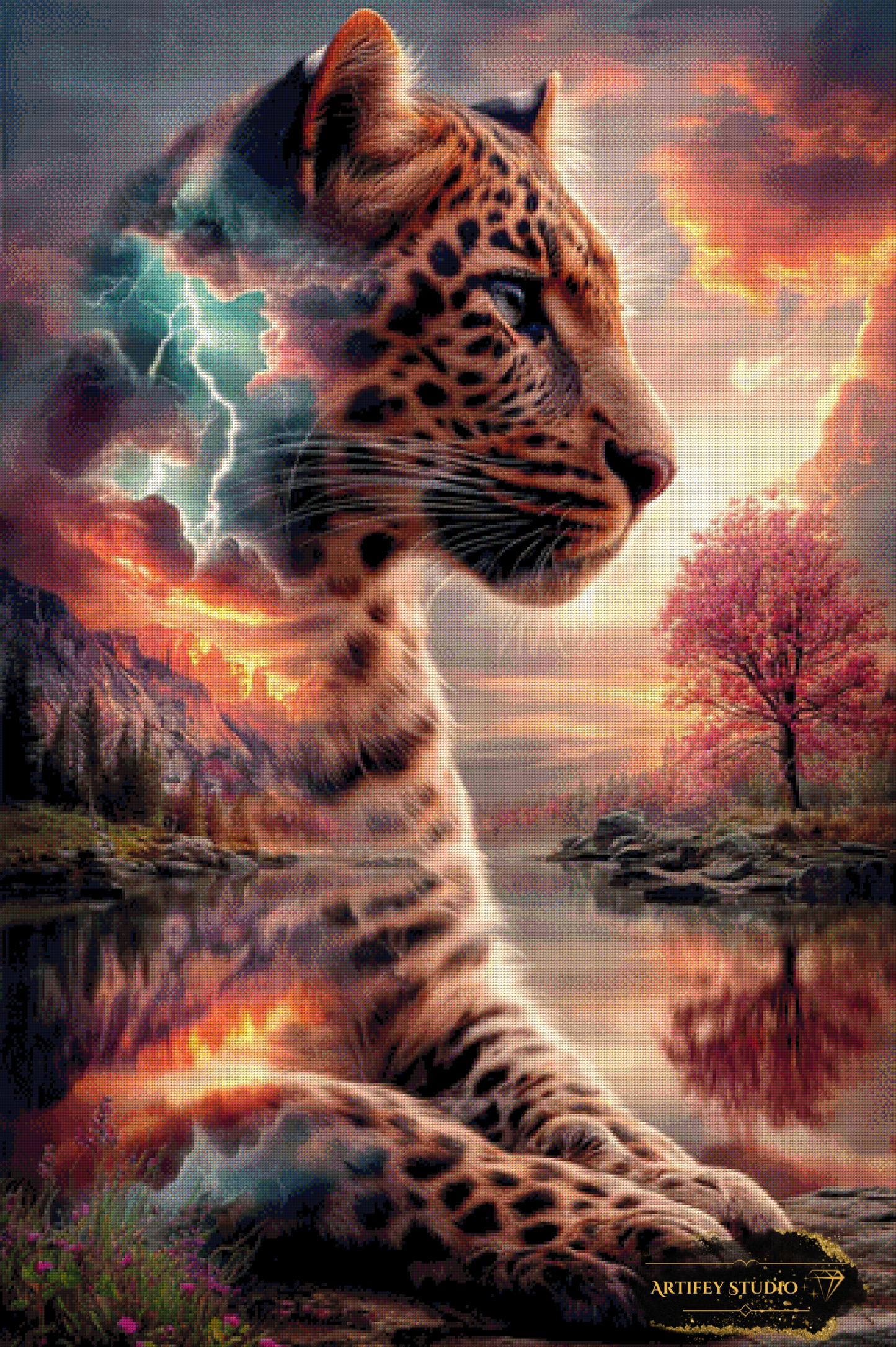 Guardian of the Unreal by Artifey 80x120 with 230 colors