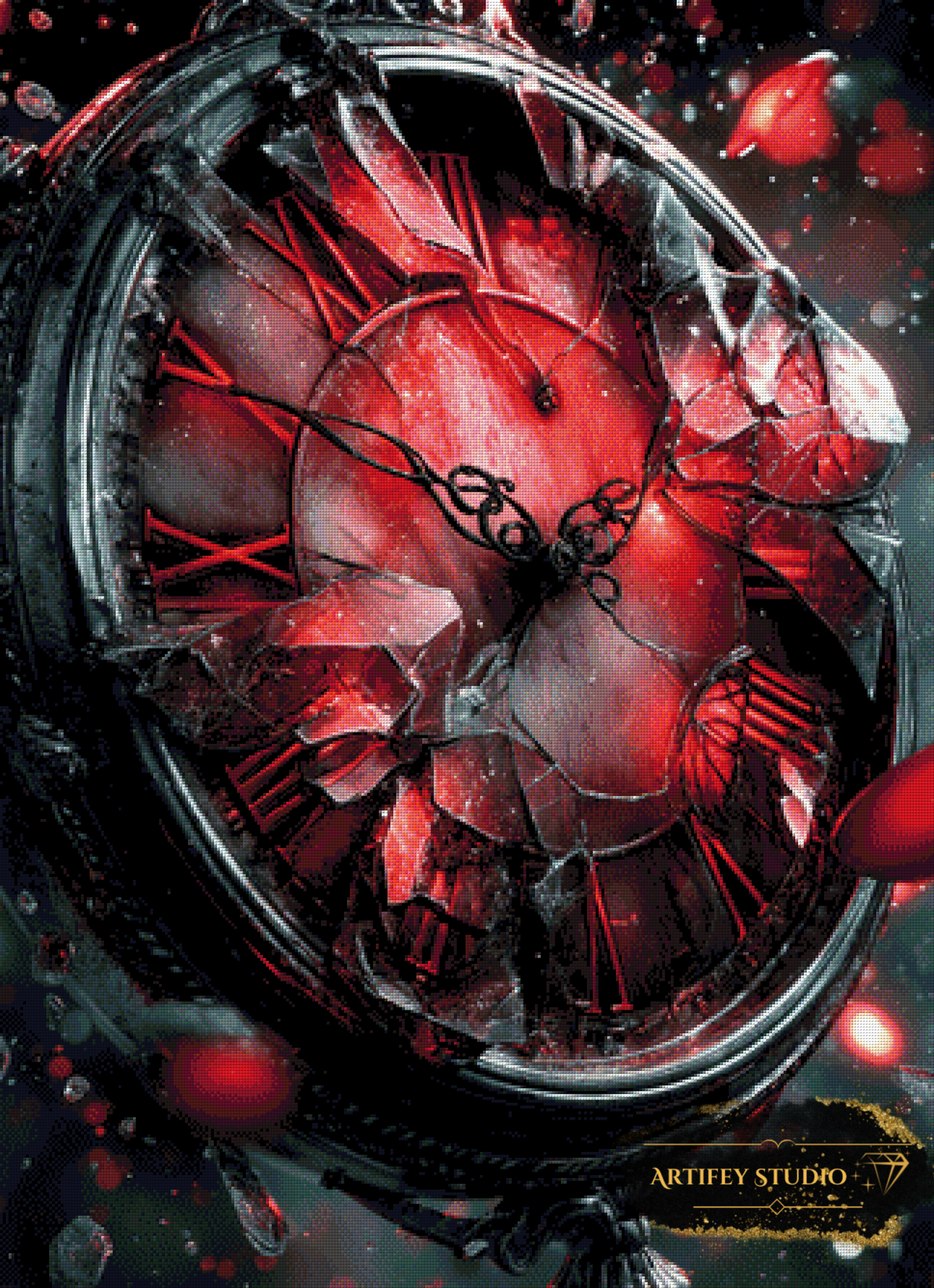 Time is up by Artifey 80x110 mit 180 Farben