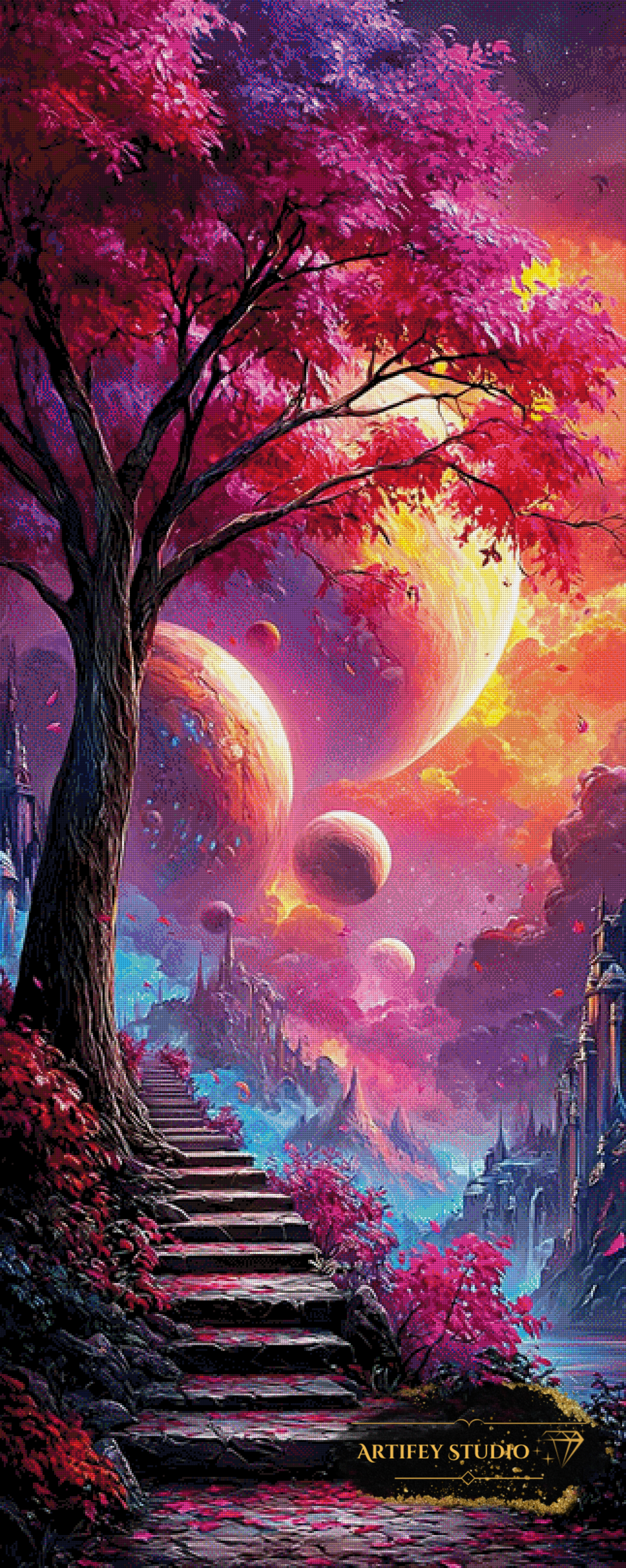 Path to the Unknown Sky by Artifey 80x200 mit 300 Farben