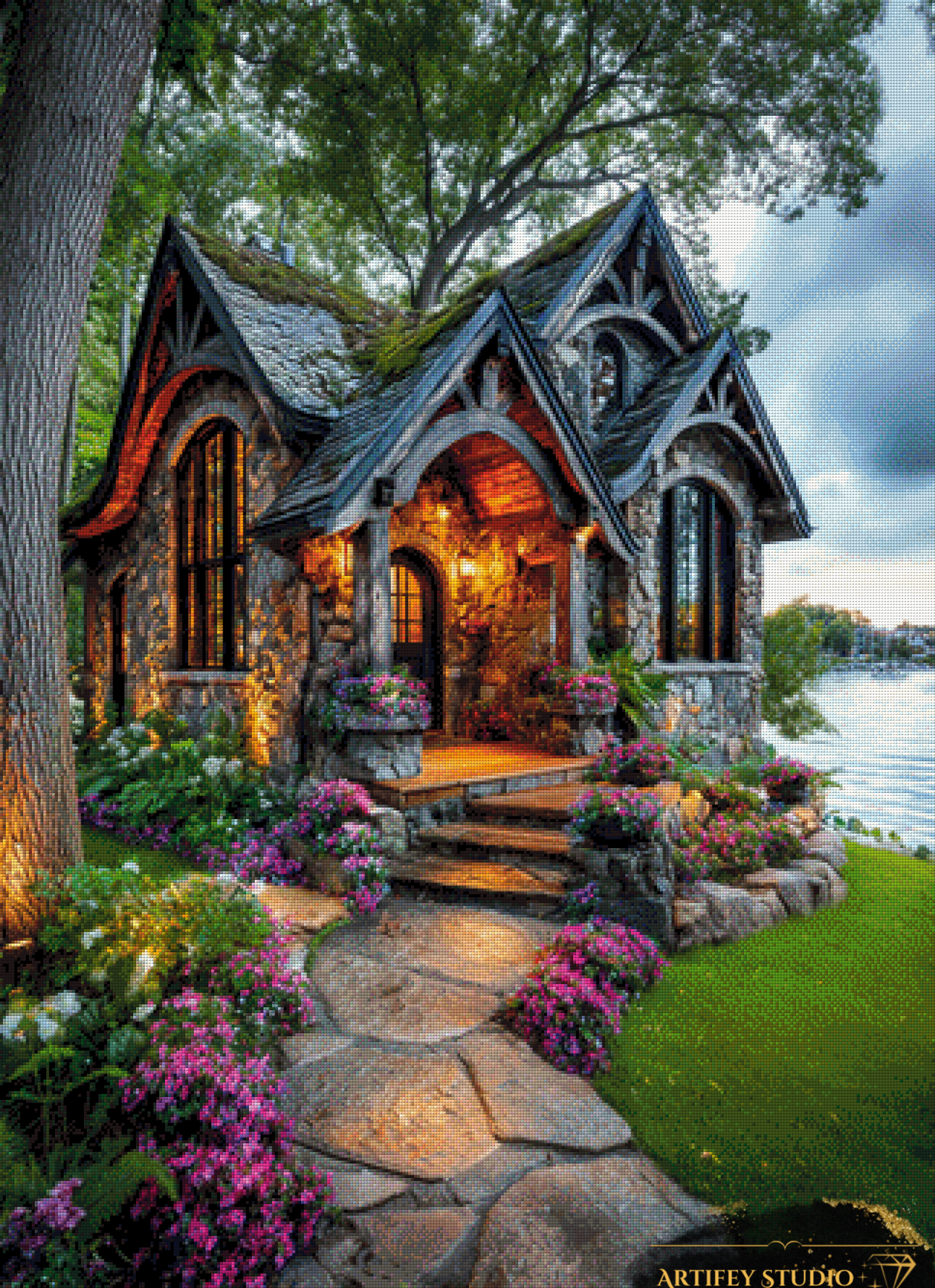 Ferienhaus I by Artifey 80x110 mit 280 Farben