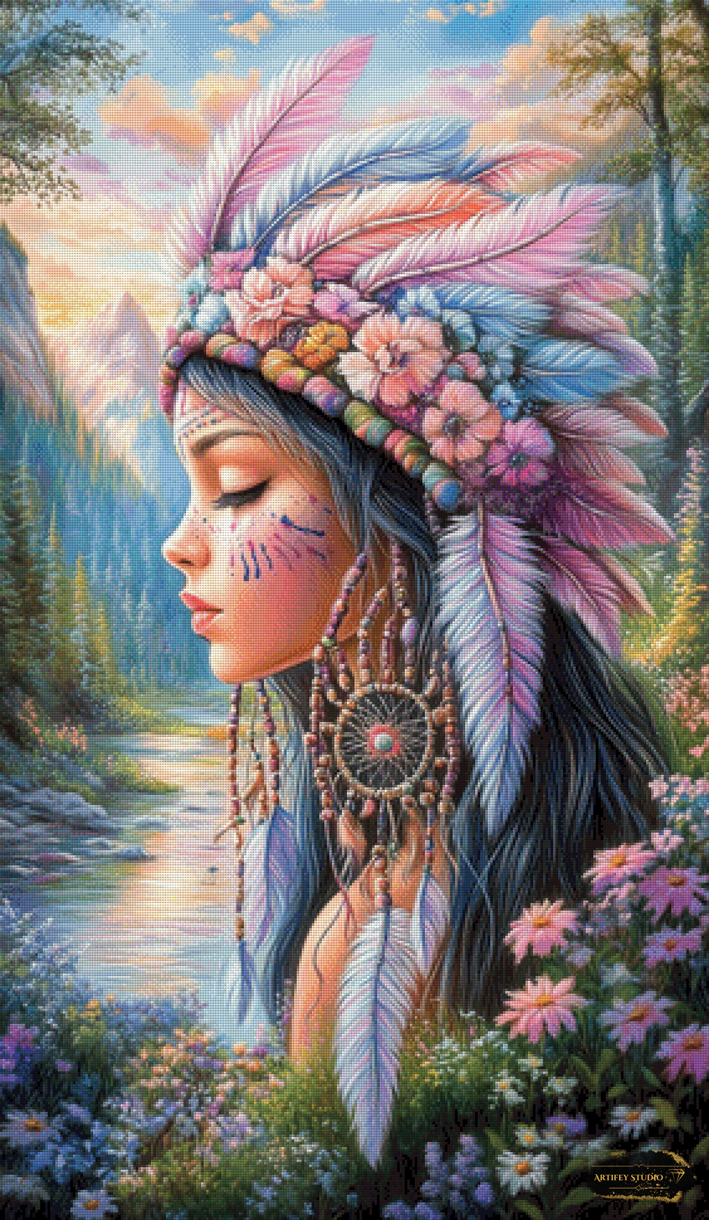 Seele der Natur by Salzkatze 70x120 mit 280 Farben