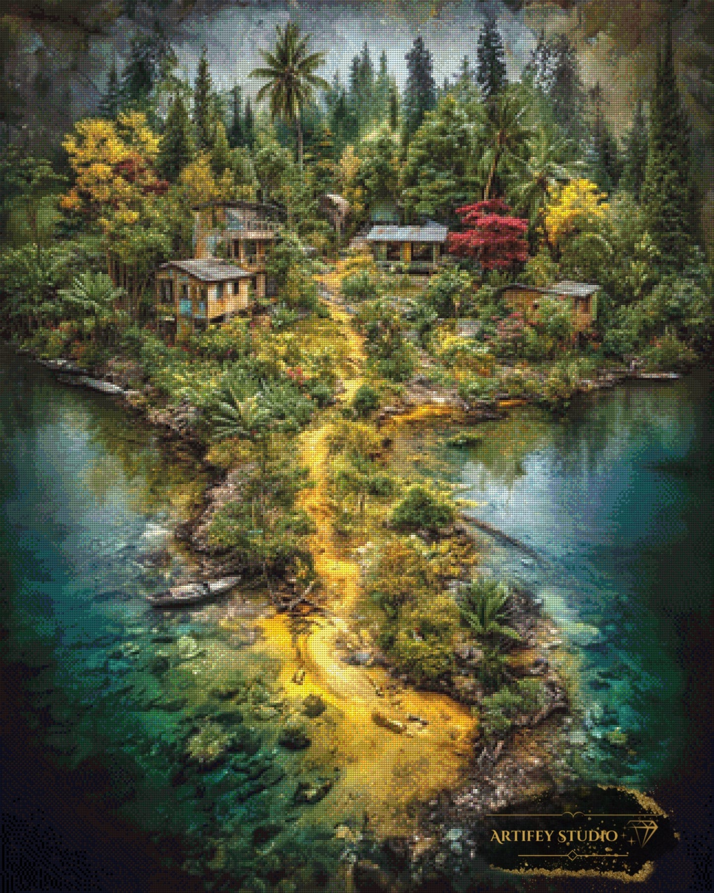 Forgotten Island by Skyler 80x100 mit 200 Farben