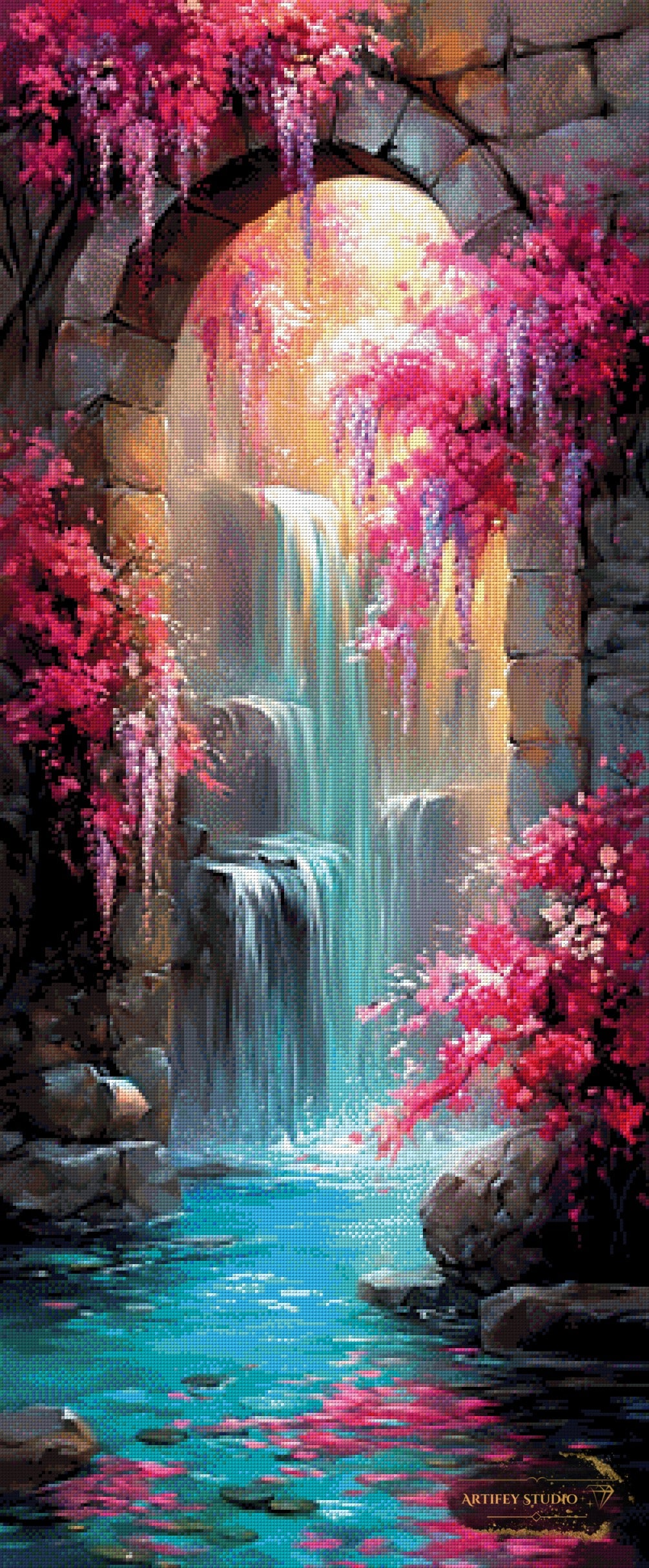 Kaskaden by Artifey 50x120 mit 290 Farben