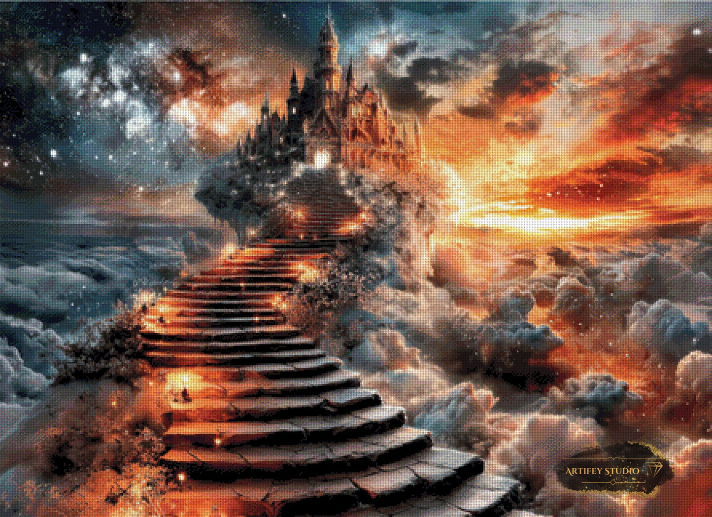 Aufstieg zum Äther-Palast by LaViie 110x80 mit 190 Farben