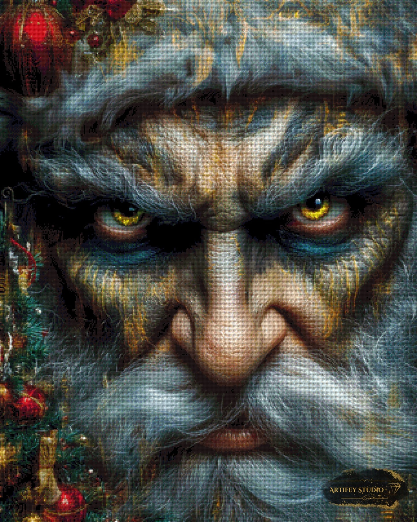 Santa is watching you by Skyler 80x100 mit 180 Farben