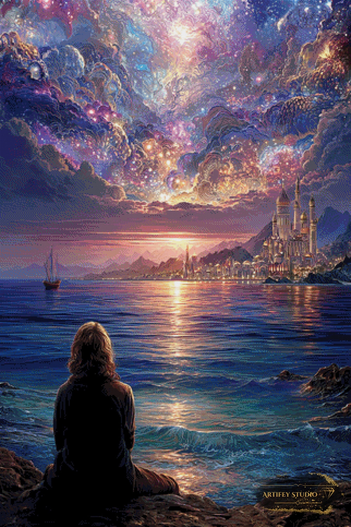 Silence of Infinity by Skyler 80x100 mit 200 Farben