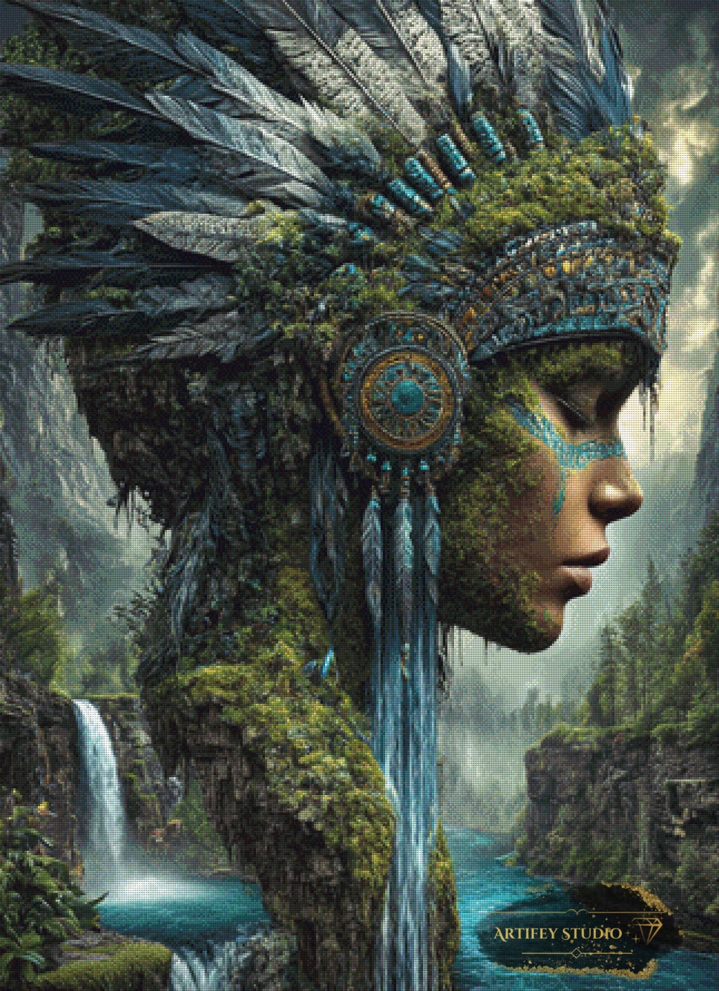 Die Hüterin der Quellen by LaViie 80x110 mit 170 Farben