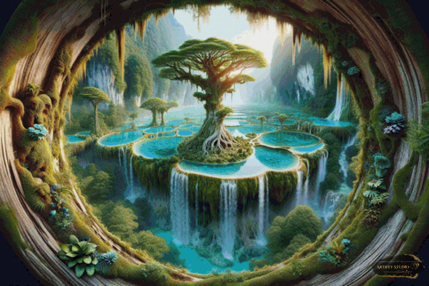 Refexion der Ruhe by Diynamite 120x80 mit 210 Farben