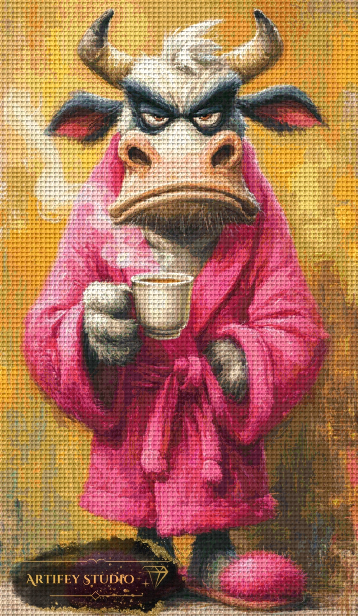 Morning Grumpy by Salzkatze 70x120 with 200 colors