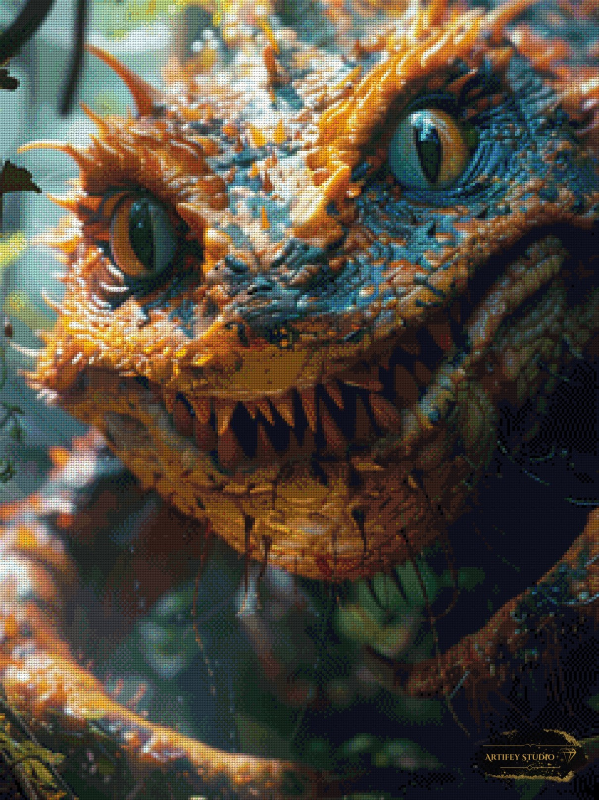 Little scary Monster by Skyler 60x80 mit 220 Farben