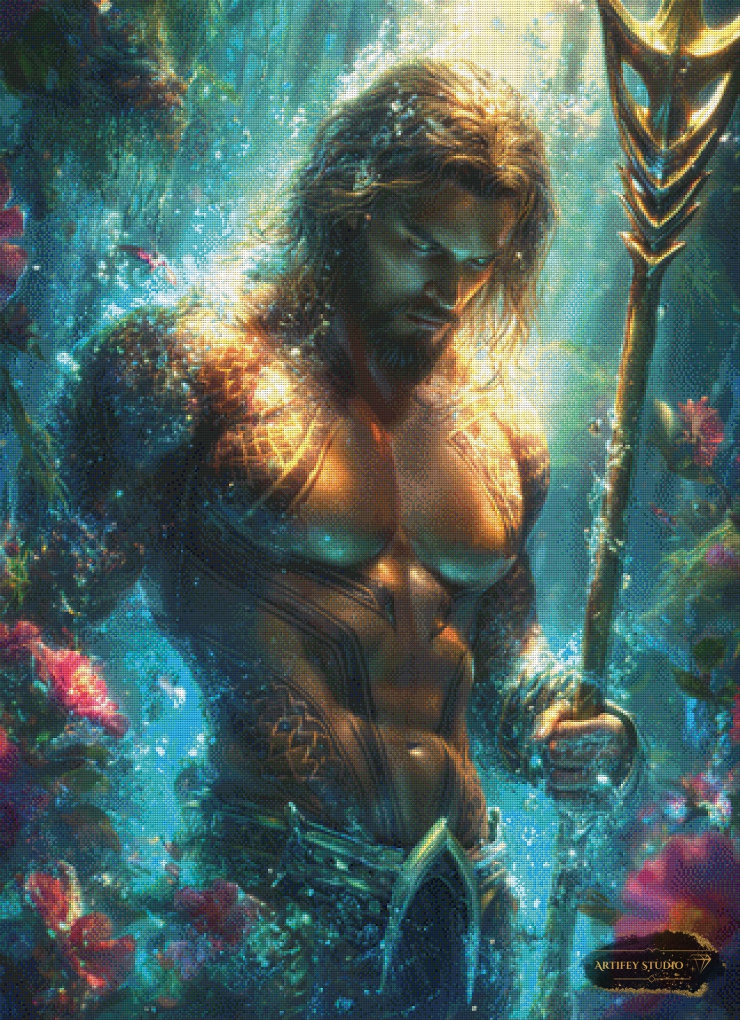Aquaman by Artifey 80x110 mit 240 Farben