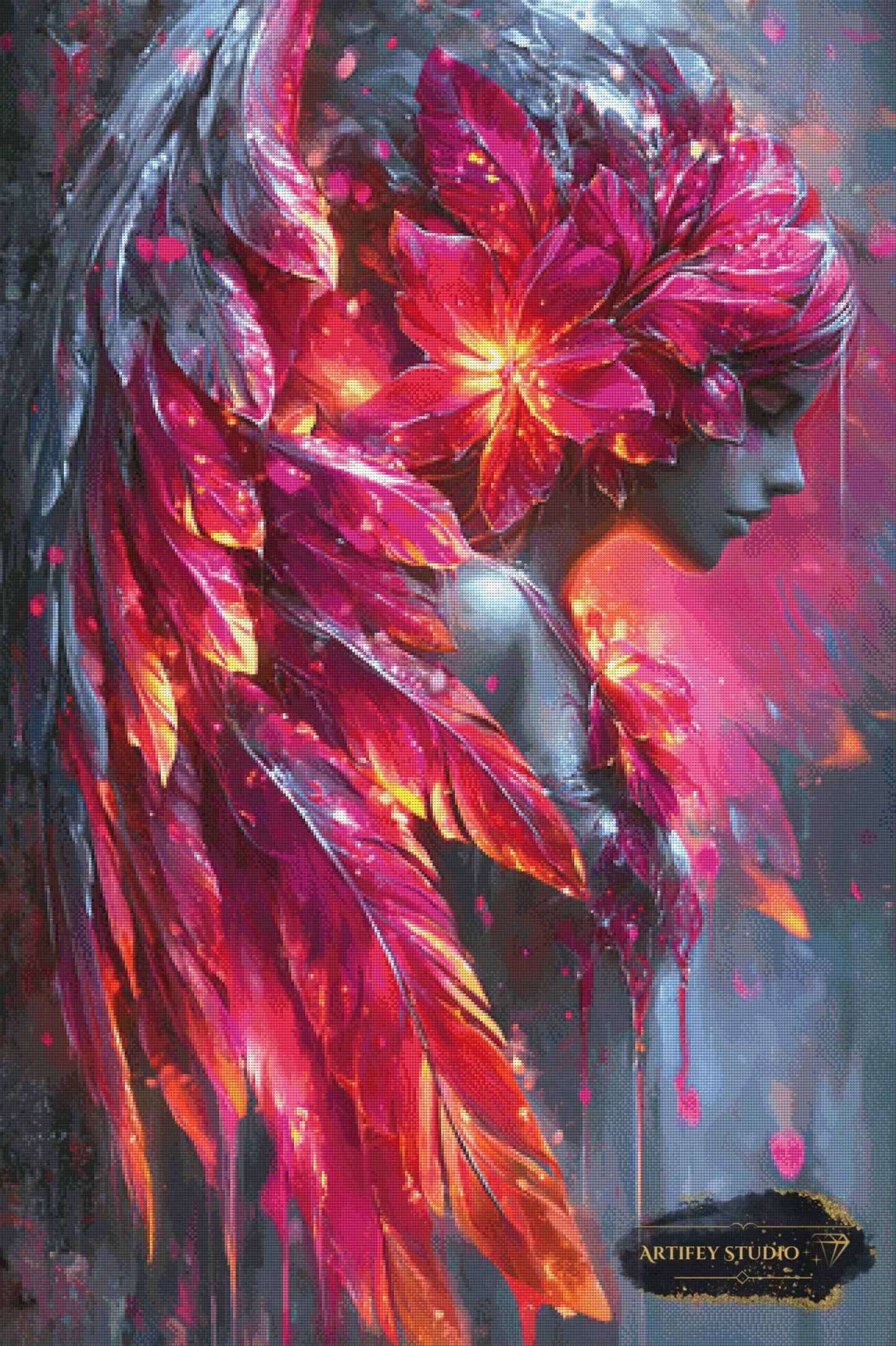 Red Angel by Artifey 80x120 mit 210 Farben