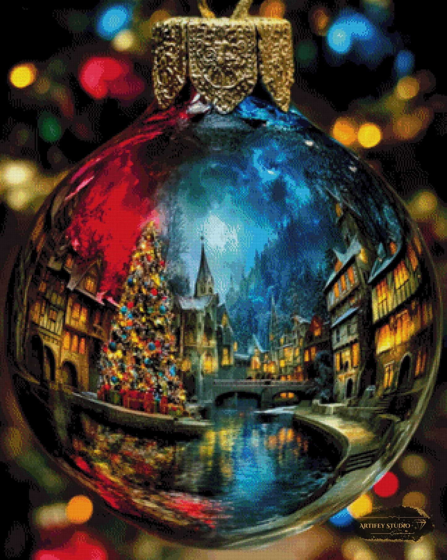 Christmas decoration by Skyler 80x100 mit 240 Farben