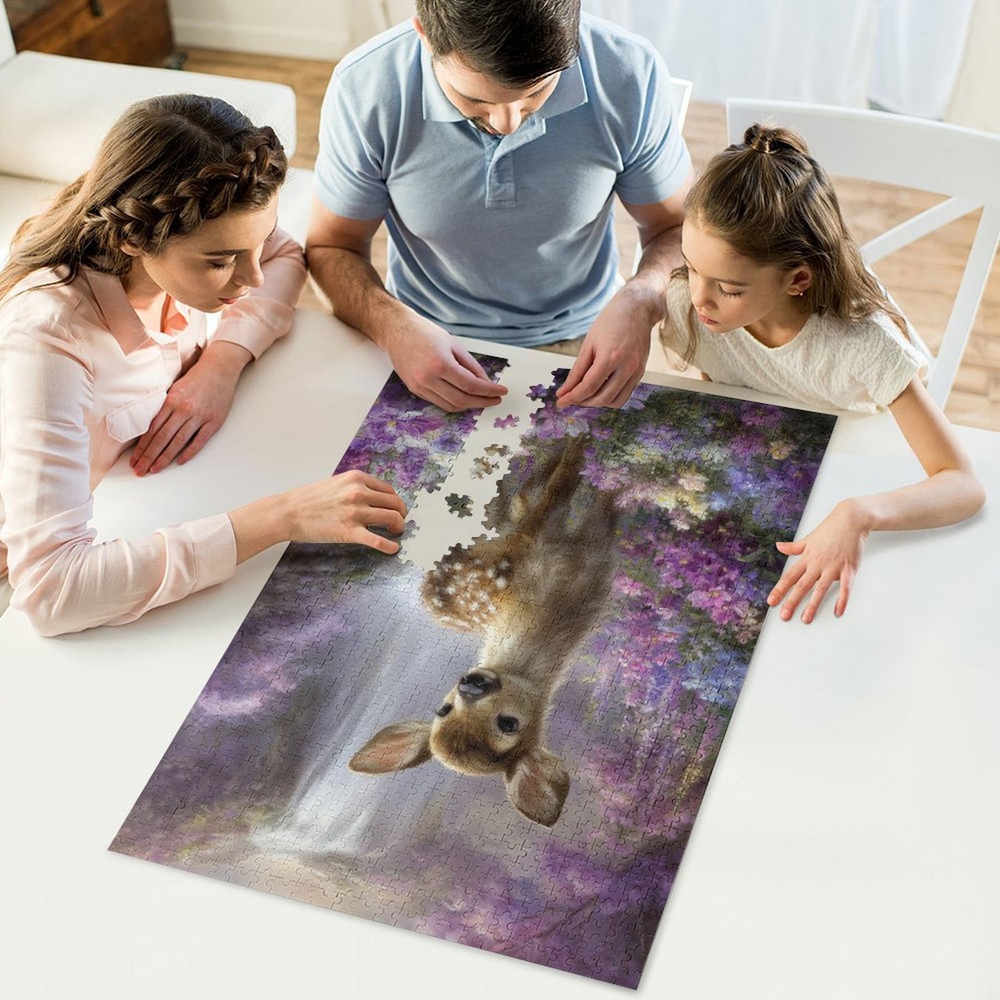 Rehkitz im Blumenfeld by Salzkatze Jigsaw Puzzles
