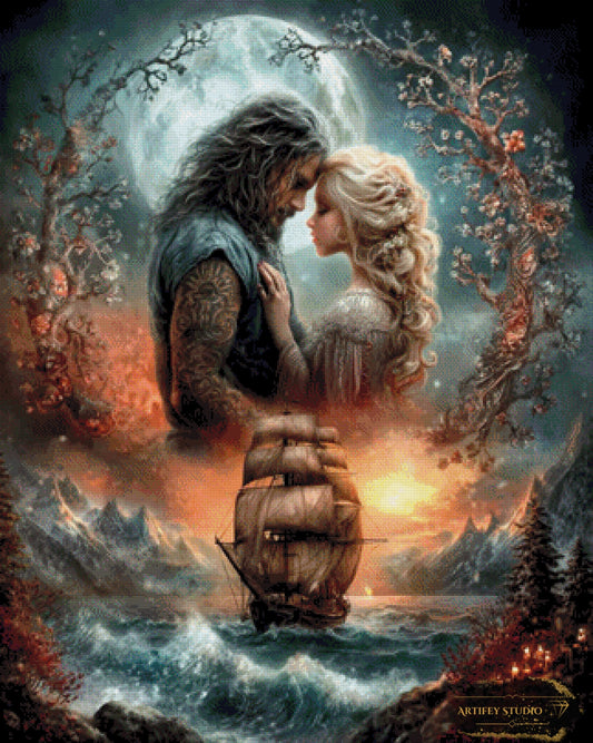 Ewiger Hafen by LaViie 80x100 mit 190 Farben