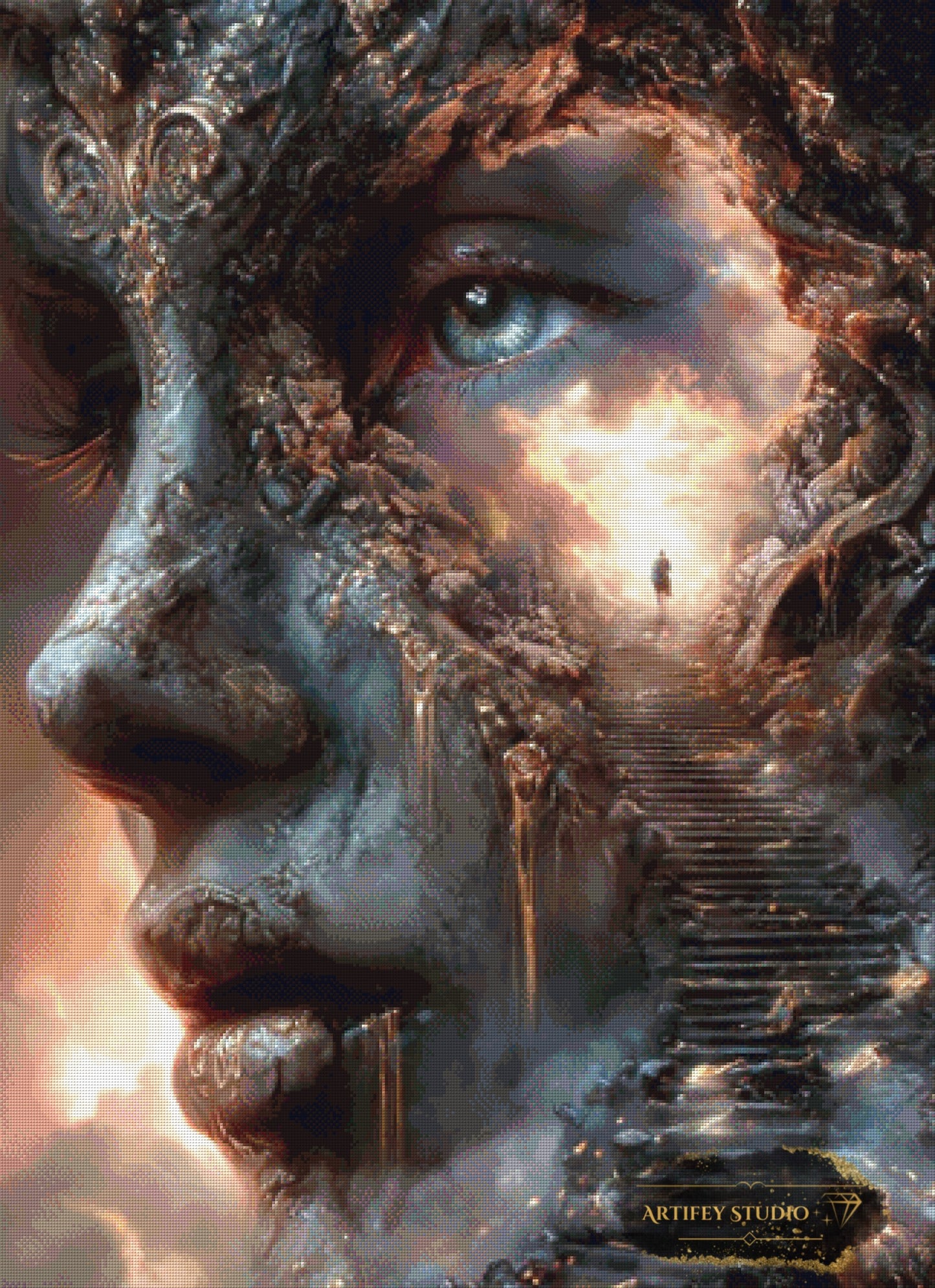 Pfad zum Inneren Ich by LaViie 80x110 mit 150 Farben