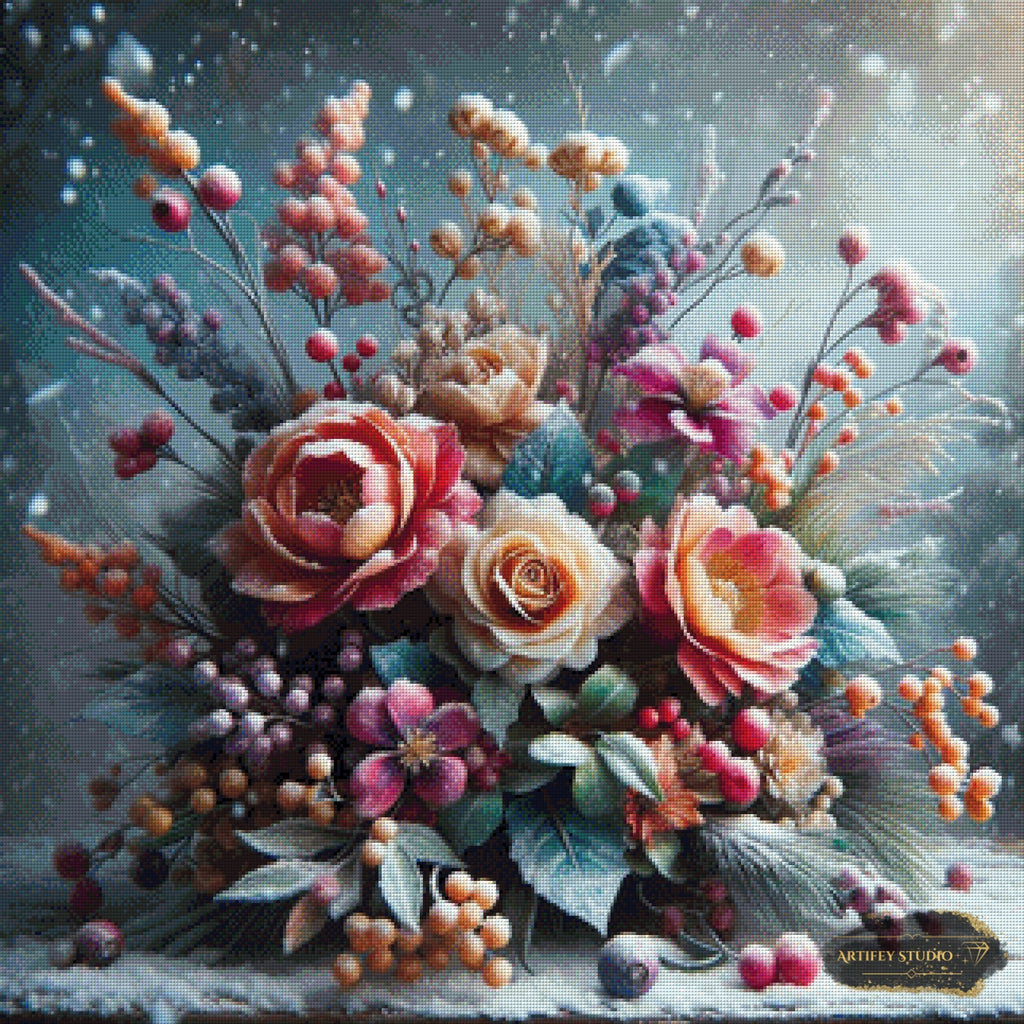 The breath of Winter by Diynamite 80x80 mit 260 Farben - Artifey Studio