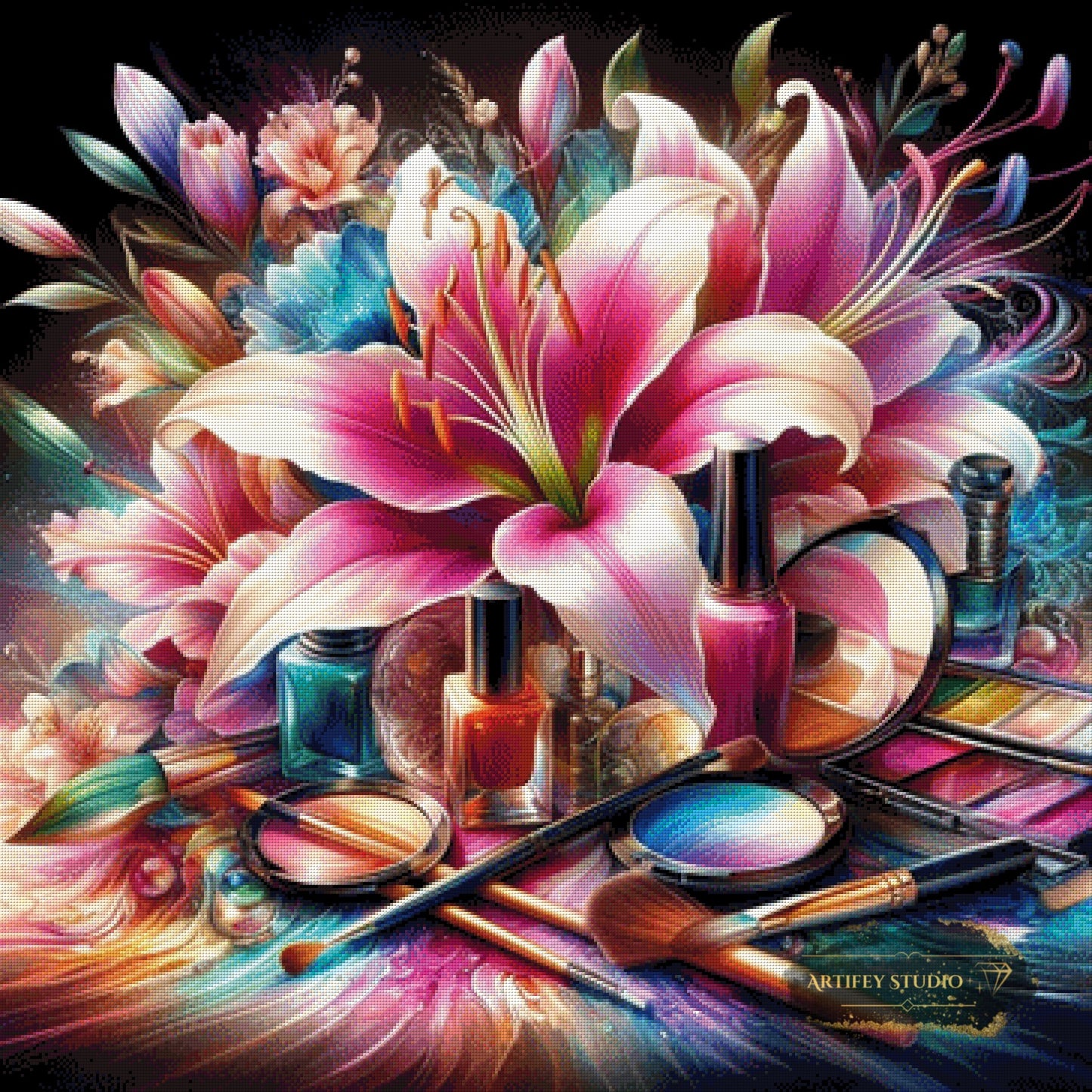 Atelier der Schönheit by Artifey 90x90 mit 380 Farben