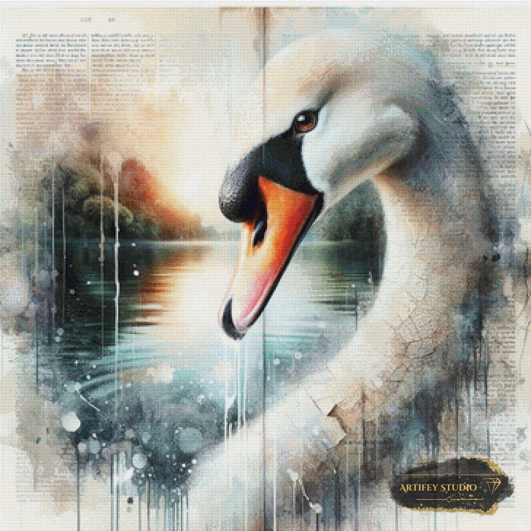 The Swan´s Secret by MAD 90x90 mit 180 Farben Artifey Studio