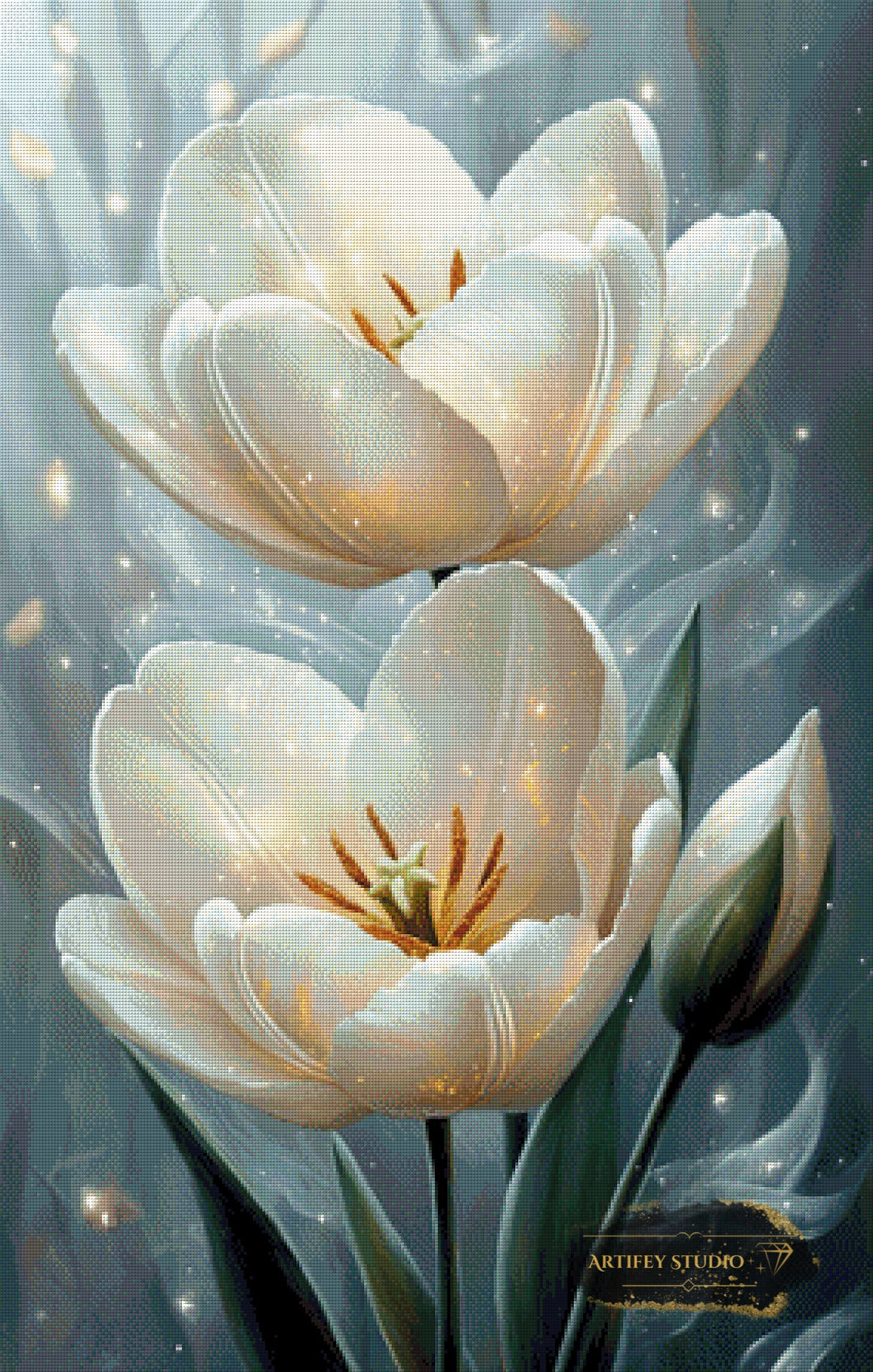 White Tulip by Lexxa 70x110 mit 140 Farben - Artifey Studio
