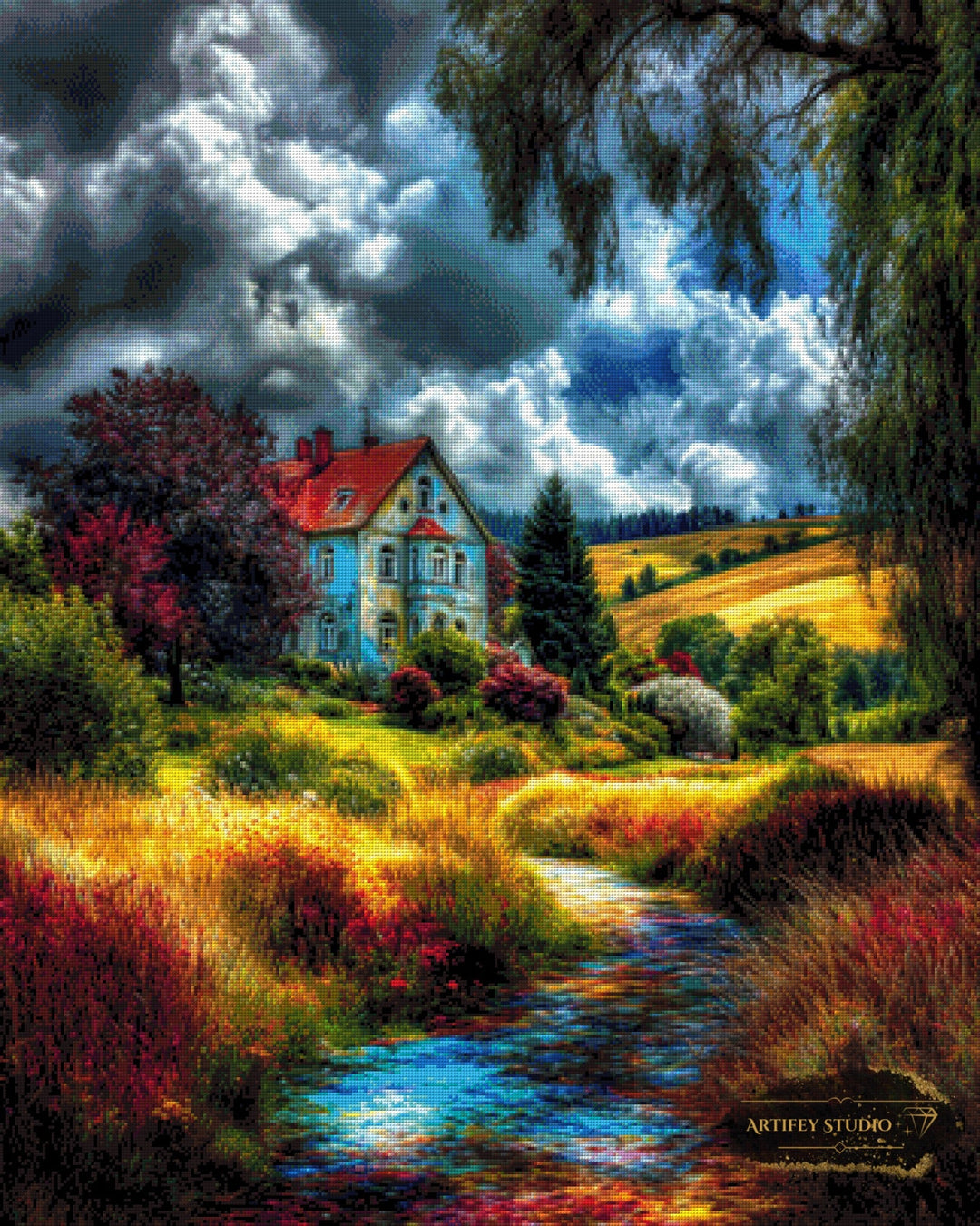 House of last hope by Skyler 80x100 mit 270 Farben Artifey Studio