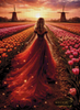 Abendrot Spaziergang by Daye 80x110 mit 145 Farben