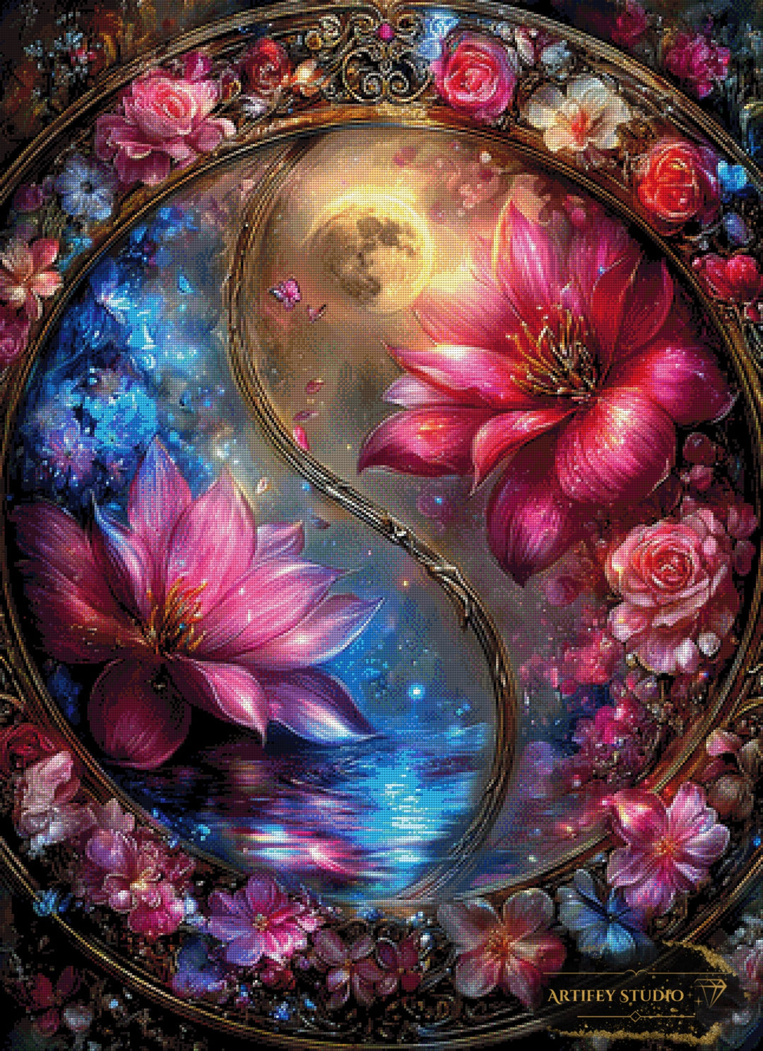 Cosmic Balance by Mirael 80x110 mit 340 Farben - Artifey Studio