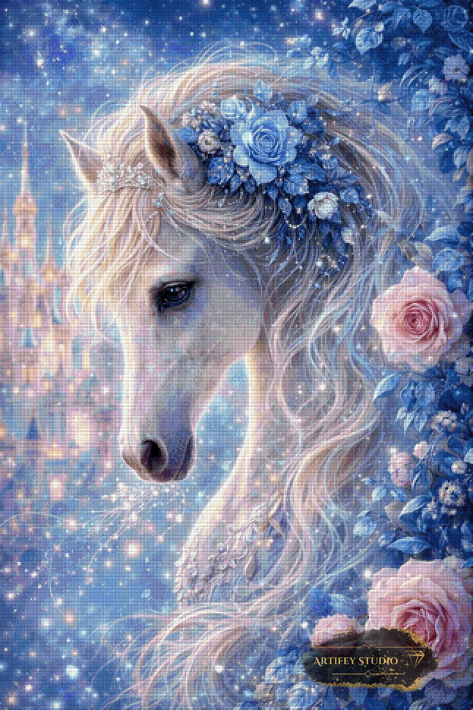 Le Cheval de Lune by Daye 80x120 mit 130 Farben