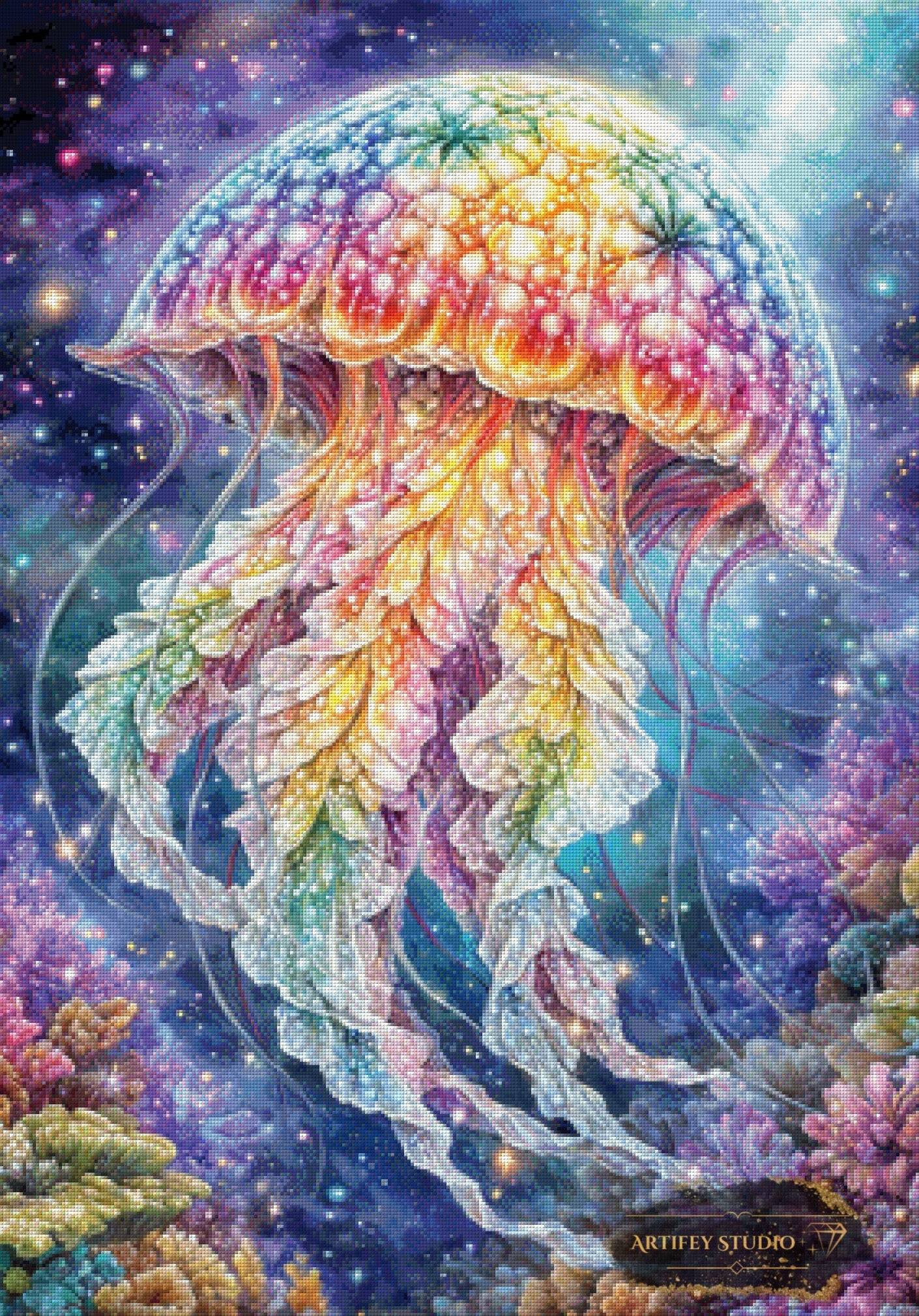 Rainbow Drift by Salzkatze 70x100 mit 330 Farben