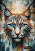 Gaze of the Sapphire Lynx by MAD 70x100 mit 240 Farben