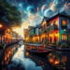Cosmic Alley por Pixxchicks 100x100 con 320 colores