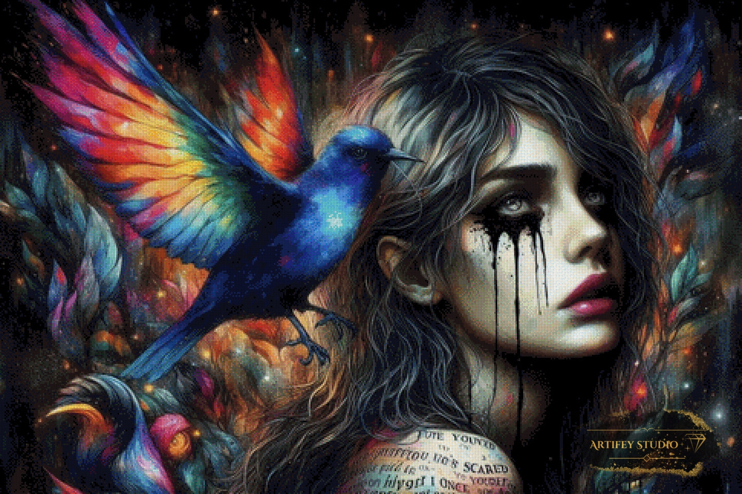 Stilles Leid by Mirael 120x80 mit 290 Farben