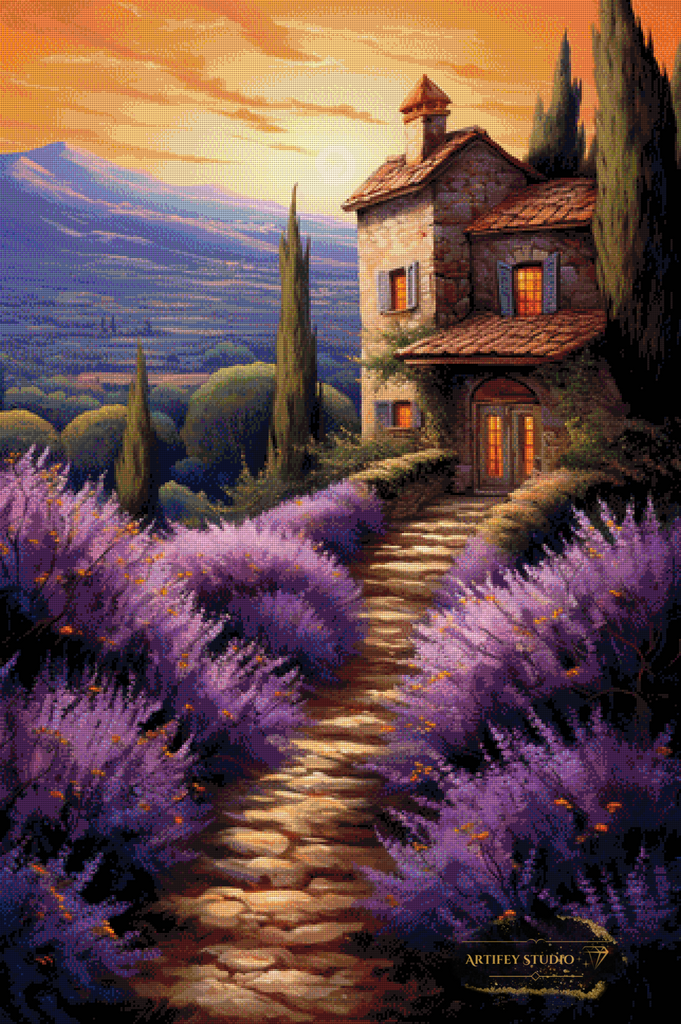Sueño Toscano de Pixxchicks 80x120 con 195 colores