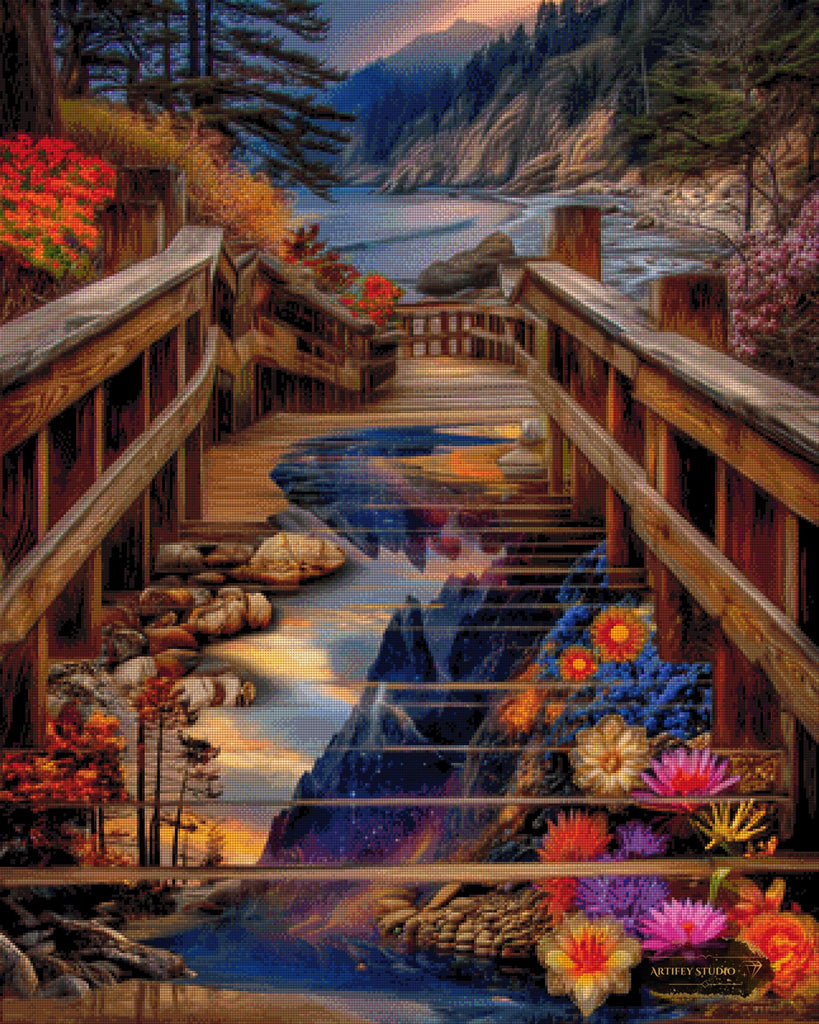 The Path of Transformation by Mirael 80x100 mit 230 Farben - Artifey Studio