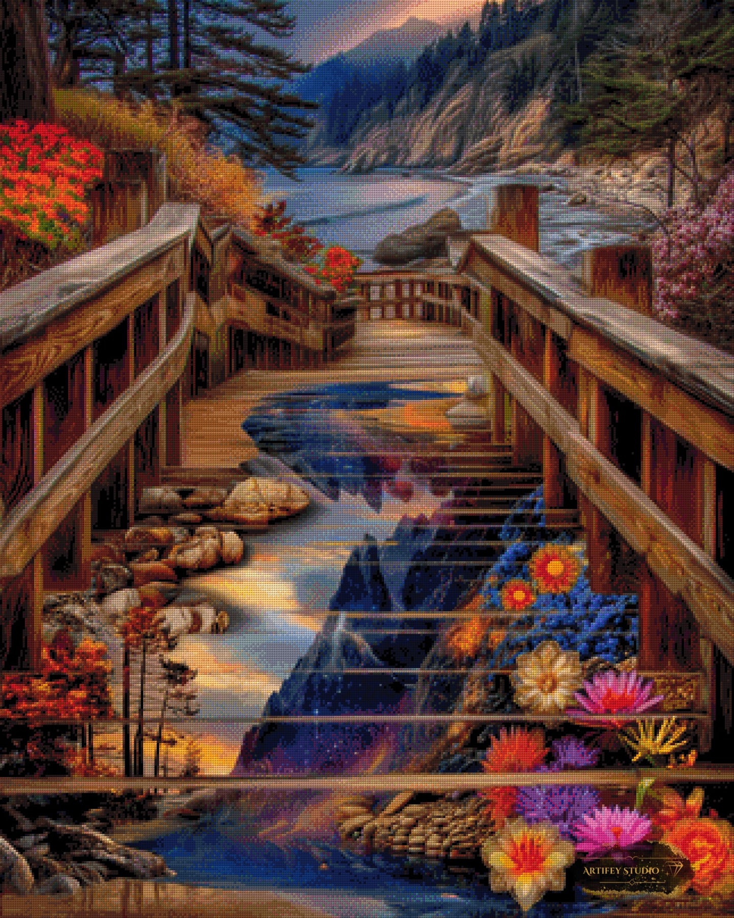 The Path of Transformation by Mirael 80x100 mit 230 Farben